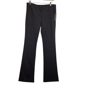 Theory Pants Size 6 Black Briella Craze Flare Trousers Stretch Pockets